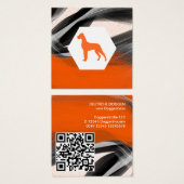Moderne abstrakte Great Dane Orange (Vorne & Hinten)