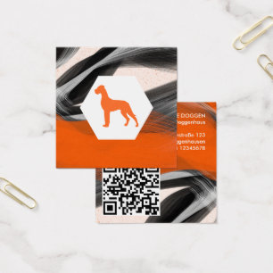 Moderne abstrakte Great Dane Orange