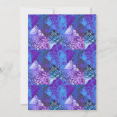 Moderne Abstrakte Gritty Grunge Einladung (Rückseite)