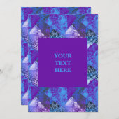 Moderne Abstrakte Gritty Grunge Einladung (Vorne/Hinten)