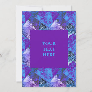 Moderne Abstrakte Gritty Grunge Einladung