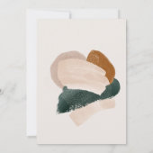 Moderne abstrakte grüne Foto Weihnachten Ankündigung (Rückseite)