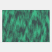 Moderne abstrakte grüne gefärbte Krawatte Geschenkpapier Set (Vorderseite 3)