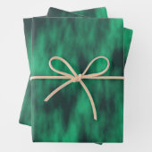 Moderne abstrakte grüne gefärbte Krawatte Geschenkpapier Set (Beispiel)