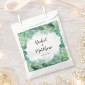 Moderne Abstrakte Grüne Hochzeit Geschenktütchen (Ausgeschnitten)