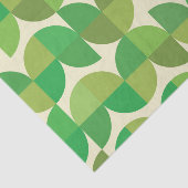 Moderne Abstrakte Grünformen des Mittelalters Seidenpapier (Ausschnitt)