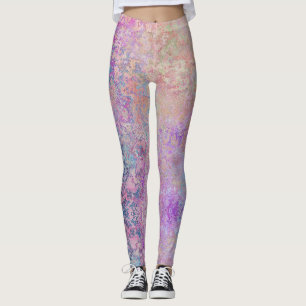 Moderne Abstrakte Grunge Pastelle Leggings