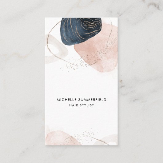 Moderne Abstrakte Haarstühle nach Maß Visitenkarte (Vorderseite)