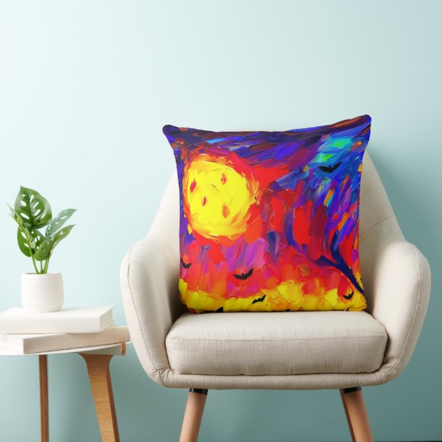 Moderne Abstrakte Halloween-Nacht Kissen (Stuhl )