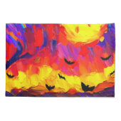 Moderne Abstrakte Halloween-Nacht Kissenbezug (Rückseite)