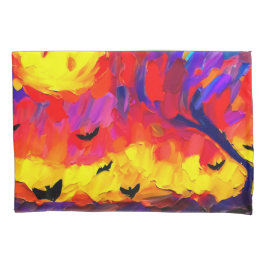 Moderne Abstrakte Halloween-Nacht Kissenbezug