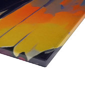 Moderne Abstrakte Halloween-Nacht Schneidebrett (Ecke)