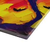 Moderne Abstrakte Halloween-Nacht Schneidebrett (Ecke)