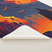 Moderne Abstrakte Halloween-Nacht Sherpadecke (3/4)