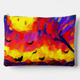 Moderne Abstrakte Halloween-Nacht Zubehörtasche