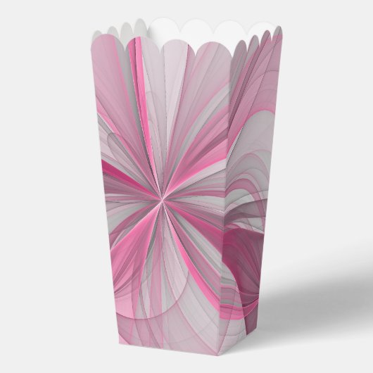 Moderne abstrakte hellrosa graue Fraktal-Design Geschenkschachtel (Vorderseite)