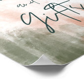 Moderne Abstrakte Herbstboho Hochzeitskarten & Ges Poster (Ecke)