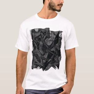 Moderne Abstrakte Herren Streetwear T-Shirt Edgy