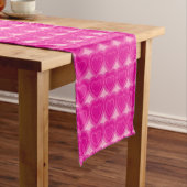 Moderne Abstrakte Herzen - Fuchsia Pink Kurzer Tischläufer (Beispiel)