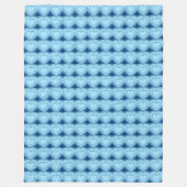 Moderne Abstrakte Herzen - Sky Blue und Cobalt Fleecedecke (Vorderseite)