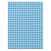 Moderne Abstrakte Herzen - Sky Blue und Cobalt Tischdecke (Vorderseite)