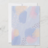 Moderne Abstrakte Hochzeit Einladung (Rückseite)