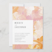 Moderne Abstrakte Hochzeit Einladung (Vorderseite)