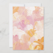 Moderne Abstrakte Hochzeit Einladung (Rückseite)