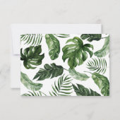 Moderne, abstrakte Hochzeit RSVP Karte (Rückseite)