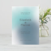 Moderne Abstrakte Hochzeit Save The Date (Stehend Vorderseite)