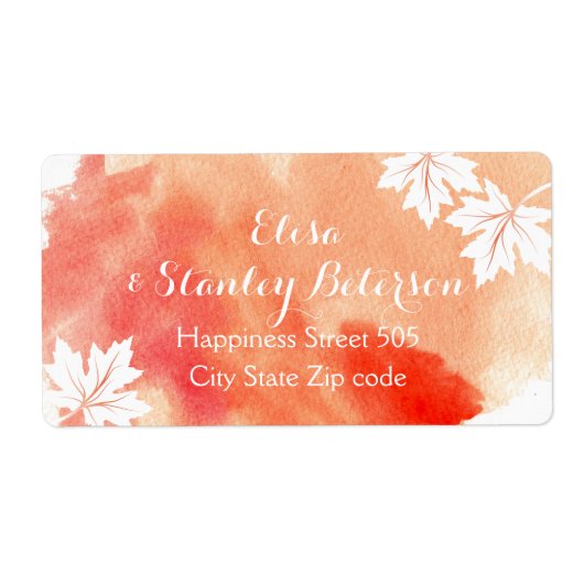 Moderne abstrakte Hochzeit von Korallenpfirsichen (Vorne)