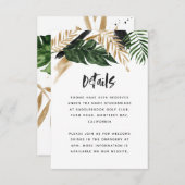 Moderne abstrakte Hochzeitsdetails RSVP Karte (Vorne/Hinten)