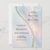 Moderne Abstrakte Hochzeitseinladung Einladung (Vorderseite)