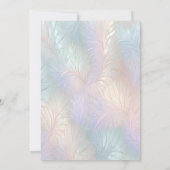 Moderne Abstrakte Hochzeitseinladung Einladung (Rückseite)