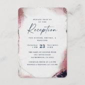 Moderne Abstrakte Hochzeitsempfehlung für Burgund Begleitkarte (Vorderseite)