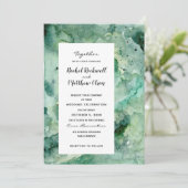 Moderne Abstrakte Hochzeitsfeiern mit grünem Wasse (Stehend Vorderseite)