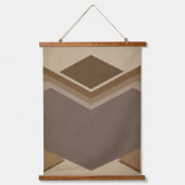 Moderne abstrakte Holz-Kunst-Set Wandteppich Mit Holzrahmen (Vorderseite 2)