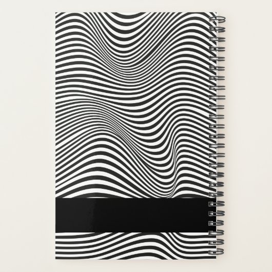 Moderne Abstrakte Illusion Personalisiert Planer (Rückseite)