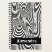 Moderne Abstrakte Illusion Personalisiert Planer (Vorderseite)