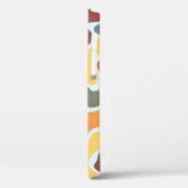 Moderne abstrakte Illustration in Erdtönen. Case-Mate iPhone Hülle (Rückseite / Links)