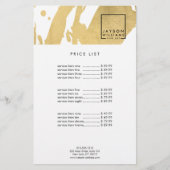 Moderne Abstrakte Imitate Gold Pinselstriche Flye Flyer (Vorne)