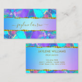 Moderne Abstrakte Imitate Holografisch Visitenkarte (Vorne/Hinten)