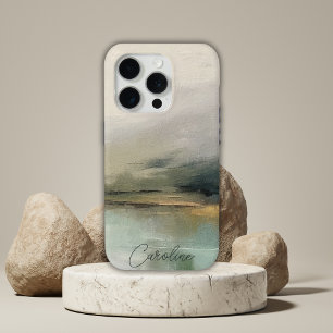 Moderne Abstrakte Individuelle Name Landschaft Aqu Case-Mate iPhone Hülle