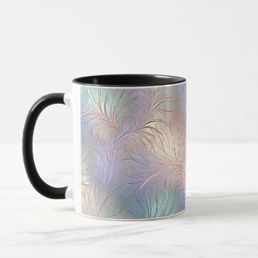 Moderne Abstrakte Iridescent Coffee Tasse (Links)