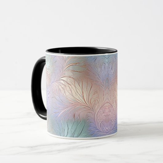 Moderne Abstrakte Iridescent Coffee Tasse (Vorderseite Links)