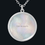 Moderne Abstrakte Iridescent-Kette Versilberte Kette<br><div class="desc">Schöne,  moderne,  Abstrakte Iridescent Necklace</div>