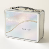 Moderne Abstrakte Iridescent Metal Lunchbox (Rückseite)