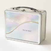 Moderne Abstrakte Iridescent Metal Lunchbox (Vorderseite)