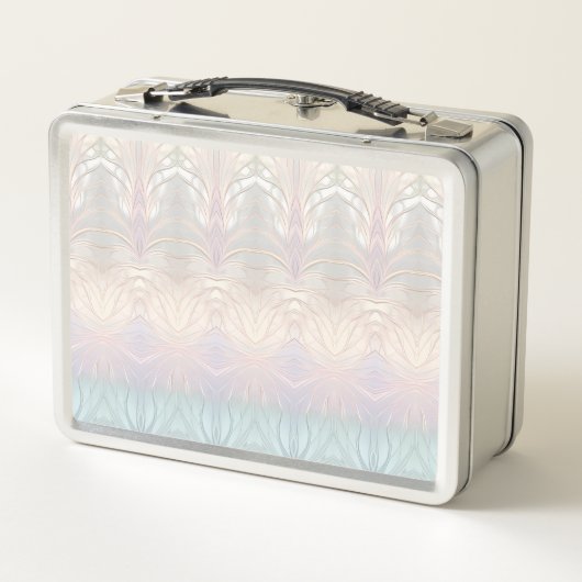 Moderne Abstrakte Iridescent Metal Lunchbox (Rückseite)