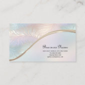 Moderne Abstrakte Iridesing-Visitenkarte Visitenkarte (Rückseite)